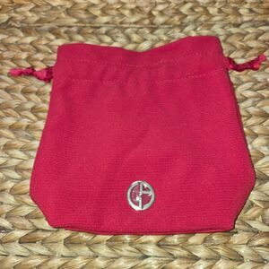 NWOT Georgio Armani Beauty red drawstring pouch